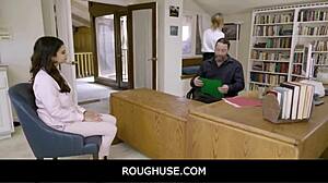 Can I fuck my teen employee at work? Cierra Bell and Violet Starr with Jack Vegas