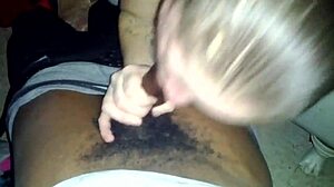 I love this ebony amateur with tattoos sucking big black cock.