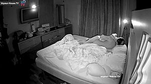 i watch my lesbian amateur girlfriend masturbate with her tongue on my pussy in our voyeur night vision homemade video, feeling so turned on and intimate