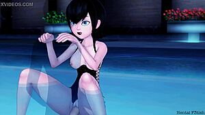 Mavis Pool Side Sex at Hotel Transylvania, Wow!