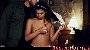 Why does the poor lil latina dominate in sensual bondage?