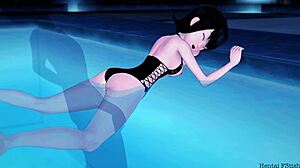 Mavis Pool Side Sex at Hotel Transylvania, Wow!