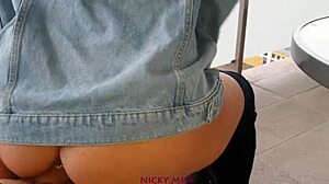 fucking a girl on balcony in real 60fps