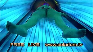 look at this beautiful girl masturbating her big tits outdoors