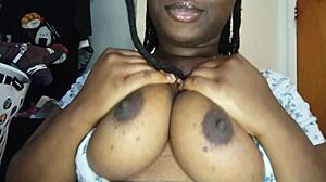 Amateurs Spit And Lick Chocolate Nipples In Homemade Video