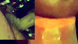 Ebony Amateur Deepthroats Cock in Homemade Interracial Scene