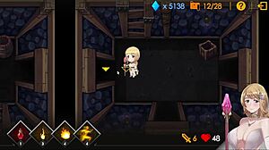 Anime Teen Sally's Virgin Pussy And Ass Creampied By Demon Karen In Dungeon Escape