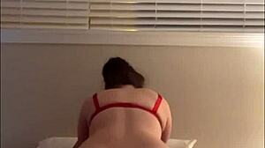 Pawg bends over and rides cock cowgirl style before getting a cumshot on her huge ass