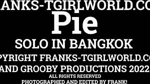 franks tgirl world sweetie pie jerks off her big cock!!