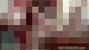 you have to follow all my femdom instructions for cum eating, it's a bdsm fetish with big tits babe