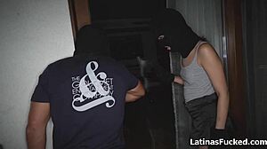 latino burglar couple caught during breaking in, leading to unexpected reality encounter