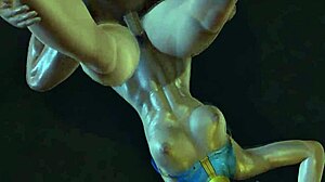 Chun Li Moans as She Gets Penetrated with Big Tits and Hairy Pussy in Street Fighter 3D Porn