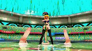 Wow, Can You Believe Two Futanari Dancing Wildly in This Tail Dance Show?