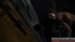 Smokey-eyed teen Honey Jojo Kiss is bound and punished in the garage with domination.