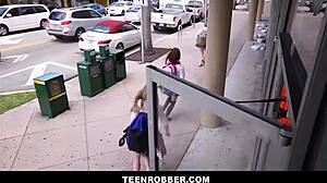 Teenrobber Petite 18+ Shoplifter Agrees To Fuck Guard For No Charges Natalie Porkman