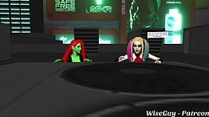 Watch futa harley quinn and poison ivy fuck robin in this multiple pov story?