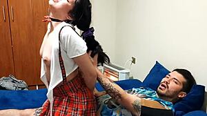 Teacher and Student Share a Close Study Session