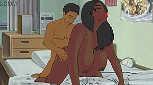 Fucking the sexy BBW ebony Nigerian usher from the party