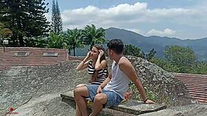 I found the perfect spot to fuck my stepsister secretly