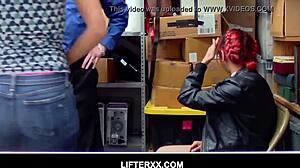 Sexy asian milf christy love fucks security guard to clear virgin shoplifting charges