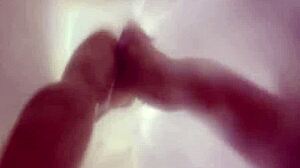 Sexy blonde Nicole masturbates her big tits and pussy solo