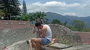 I found the perfect spot to fuck my stepsister secretly