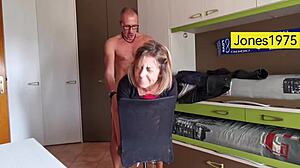 French Slut In Red Satin Dress White Satin Thong Stockings And High Heels Blowjob Fucking Doggy Style Rimming