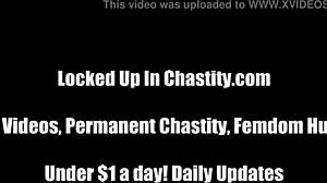 Chastity's the best punishment for a pervert like you with toys and bondage