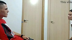 my stepsister at the party, i fuck her to keep it secret from parents