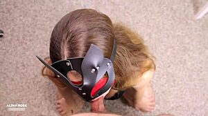 Amateur POV Sloppy Blowjob and Cumshot in Mouth