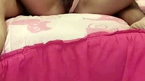 She masturbates me with her hand, then I use the vibrator on my latina pussy.