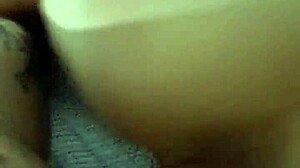 petite latina bent over for doggystyle creampie!