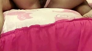 She masturbates me with her hand, then I use the vibrator on my latina pussy.