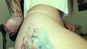 lucyplay pours cream all over her body and tattoos while chatting with you