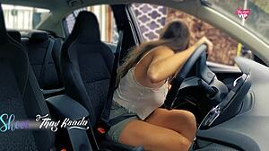 great boobs teen 18+ rough masturbate vibrator on business trip - solo