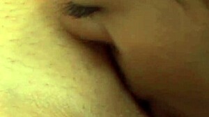 Lesbian whores licking and kissing with shaved pussies