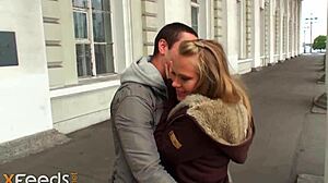 Blonde nympho takes intense anal sex in doggystyle and cowgirl poses, ending with facial cumshot