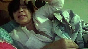 in bed, i'm groping my pussy and fingering myself horny