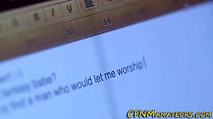 Amateur Teen 18+ Blonde Gives Handjob and Blowjob in CFNM Fetish Scene