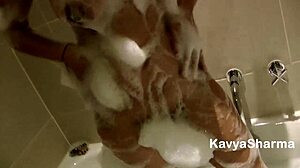 Hot lesbians celebrate their anniversary with intimate moments in lingerie.