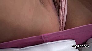 Innocent Teen Sucks Penis in POV Before Tight Pussy Fucking