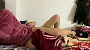 Asian Babe Rides to Intense Orgasm