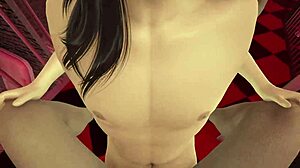 sakura haruno enjoys a threesome double penetration in front of the mirror