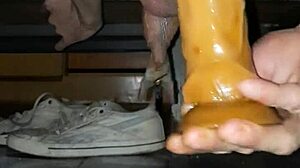 valentina travesti feels her ass destroyed in intense anal play with toys