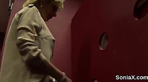 Unfaithful English Mature Lady Sonia Flaunts Her Massive Boobies In Raw Display!