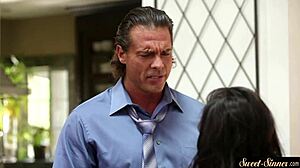 Petite Stepdaughter Screwed By Fat Cock!