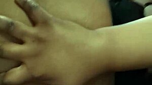 fat ebony amateur with a big ass gets homemade fun.