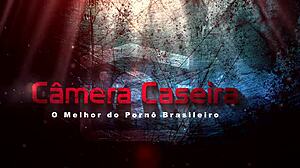 blonde brazilian with big ass gets strapon fucked on bed