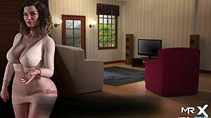 mature girl in treasureofnadia whispers to cum on her leg in episode 2 68