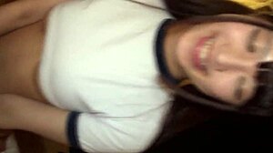 yumi-chan, 20, college beauty, twin tails, bath play